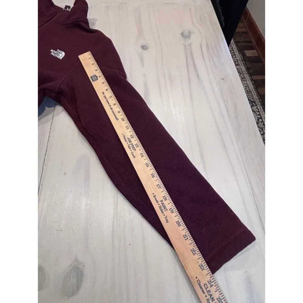 The North Face Mens Gordon Lyons 1/4 Zip Fleece Pullover Burgundy Red NF0A2SUX L